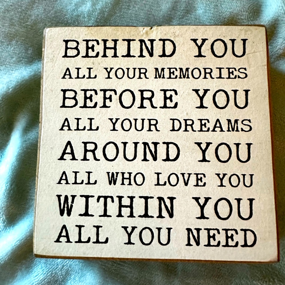 Inspirational desk or wall decor